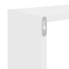 Wall Shelves 2 pcs 100x15x20 cm Engineered Wood – White