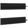 Wall Shelves 80×11.5×18 cm Engineered Wood – Black, 2