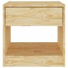 Wantage Bedside Cabinet 40x31x40 cm Solid Pinewood – Brown, 1