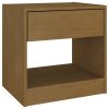 Wantage Bedside Cabinet 40x31x40 cm Solid Pinewood – Honey Brown, 1