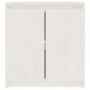Bountiful Side Cabinet 60x36x65 cm Solid Pinewood – White