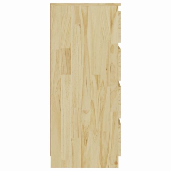 Dartmouth Side Cabinet 60x36x84 cm Solid Pinewood – Brown