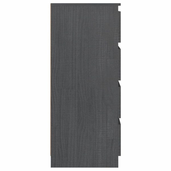 Dartmouth Side Cabinet 60x36x84 cm Solid Pinewood – Grey