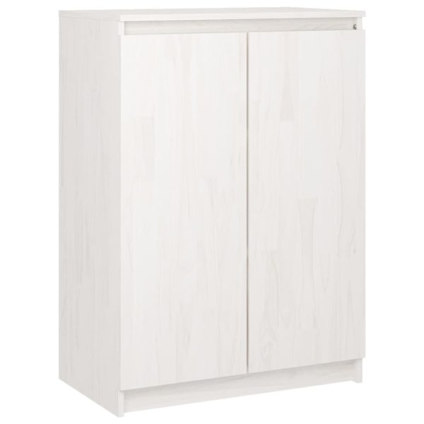 Sideboard 60x36x84 cm Solid Pinewood – White