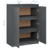 Sideboard 60x36x84 cm Solid Pinewood – Grey