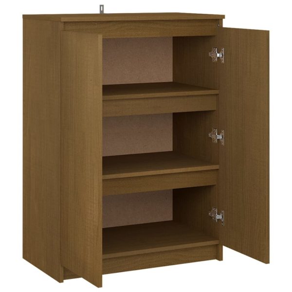 Sideboard 60x36x84 cm Solid Pinewood – Honey Brown