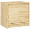Halstead Bedside Cabinet 40×30.5×40 cm Solid Pinewood – Brown, 1