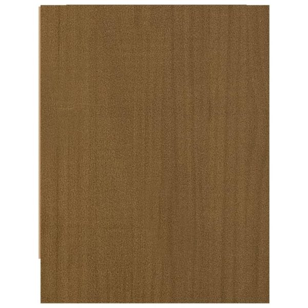 Halstead Bedside Cabinet 40×30.5×40 cm Solid Pinewood – Honey Brown, 1