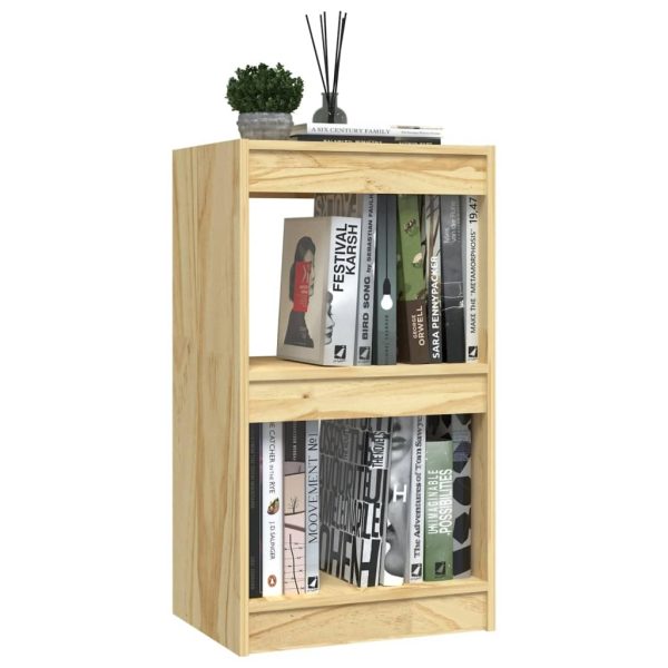 Book Cabinet Solid Pinewood – 40x30x71.5 cm, Brown