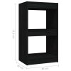 Book Cabinet Solid Pinewood – 40x30x71.5 cm, Black