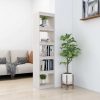 Book Cabinet Solid Pinewood – 40x30x167.5 cm, White