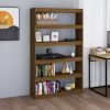 Book Cabinet Solid Pinewood – 100x30x167.5 cm, Honey Brown