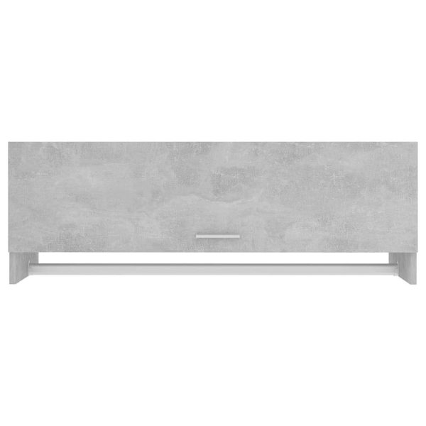 Wardrobe 100×32.5×35 cm Engineered Wood – Concrete Grey