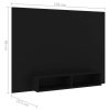 Adrian Wall TV Cabinet 135×23.5×90 cm Engineered Wood – Black