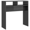 Console Table 78x30x80 cm Engineered Wood – High Gloss Grey