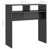 Console Table 78x30x80 cm Engineered Wood – High Gloss Grey