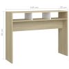 Console Table 105x30x80 cm Engineered Wood – White and Sonoma Oak