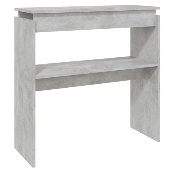 Console Table 80x30x80 cm Engineered Wood – Concrete Grey