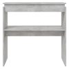 Console Table 80x30x80 cm Engineered Wood – Concrete Grey