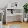 Console Table 80x30x80 cm Engineered Wood – High Gloss White