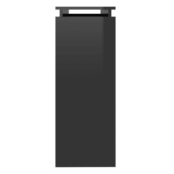 Console Table 102x30x80 cm Engineered Wood – High Gloss Black