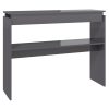 Console Table 102x30x80 cm Engineered Wood – High Gloss Grey