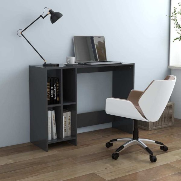 Notebook Desk 102.5x35x75 cm Engineered Wood – Grey