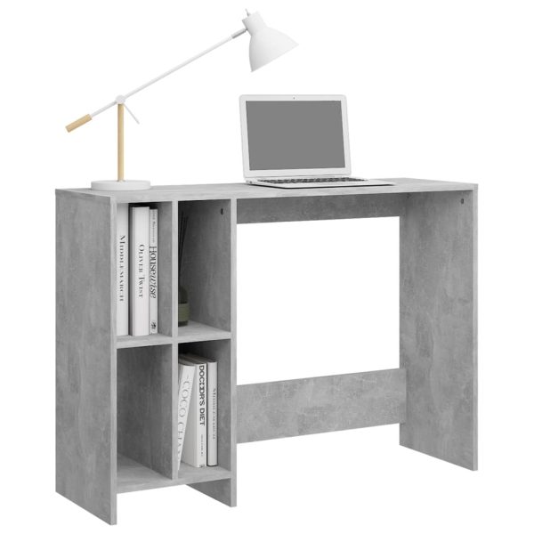 Notebook Desk 102.5x35x75 cm Engineered Wood – Concrete Grey