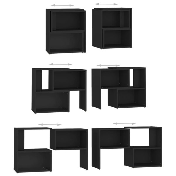 Wilbraham TV Cabinet 104x30x52 cm Engineered Wood – Black