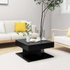 Coffee Table 57x57x30 cm Engineered Wood – Black