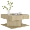Coffee Table 57x57x30 cm Engineered Wood – Sonoma oak