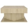 Coffee Table 57x57x30 cm Engineered Wood – Sonoma oak