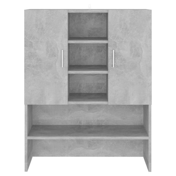 Washing Machine Cabinet 70.5×25.5×90 cm – Concrete Grey