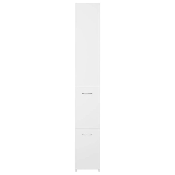 Bathroom Cabinet 25x25x170 cm Engineered Wood – White