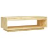 Coffee Table 110x50x33.5 cm Solid Pinewood – Brown