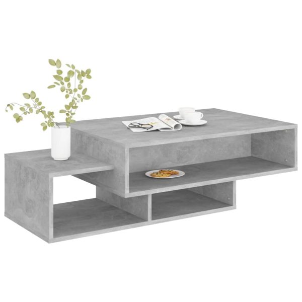 Coffee Table 105x55x32 cm Engineered Wood – Concrete Grey