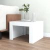 Coffee Table 50x50x35 cm Engineered Wood – White
