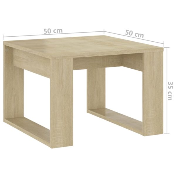 Alamitos Side Table 50x50x35 cm Engineered Wood – Sonoma oak