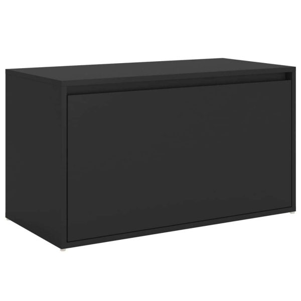 Hall Bench 80x40x45 cm Engineered Wood – Black