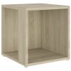Enumclaw Side Table 33x33x34.5 cm Engineered Wood – Sonoma oak