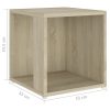 Enumclaw Side Table 33x33x34.5 cm Engineered Wood – Sonoma oak