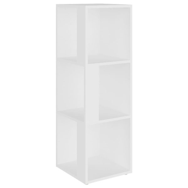Corner Cabinet Engineered Wood – 33x33x100 cm, White