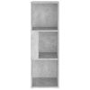 Corner Cabinet Engineered Wood – 33x33x100 cm, Concrete Grey
