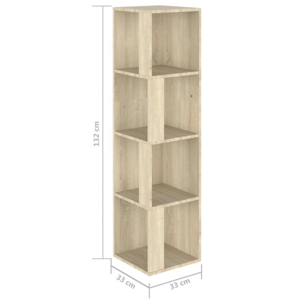 Corner Cabinet Engineered Wood – 33x33x132 cm, Sonoma oak