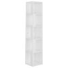 Corner Cabinet Engineered Wood – 33x33x164.5 cm, High Gloss White