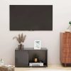 Saddle TV Cabinet 60x24x32cm Engineered Wood – Grey