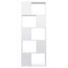 Book Cabinet Room Divider 60x24x155 cm Engineered Wood – High Gloss White