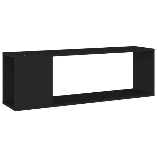 Colonial TV Cabinet 100x24x32 cm Engineered Wood – Black