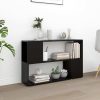 Book Cabinet 100x24x63 cm Engineered Wood – Black