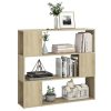 Pennsauken Book Cabinet Room Divider 100x24x94 cm – Sonoma oak